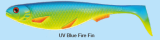 STROFT PREDATOR UV Blue Fire Fin - 6 cm